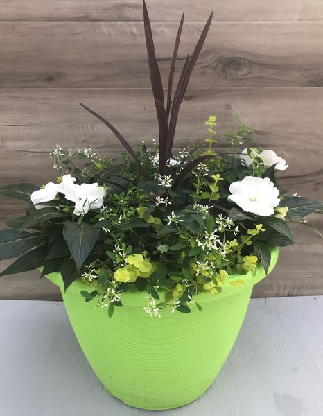 White Mix - 16": 16 inch Planter