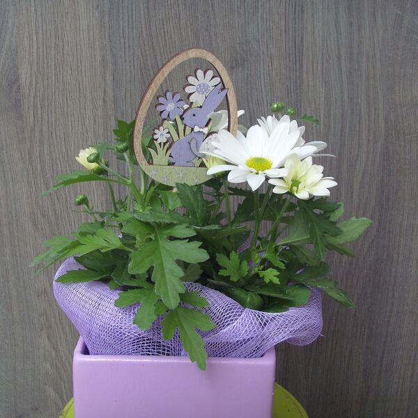 Hoppy Easter: 4 inch Decorative Pot